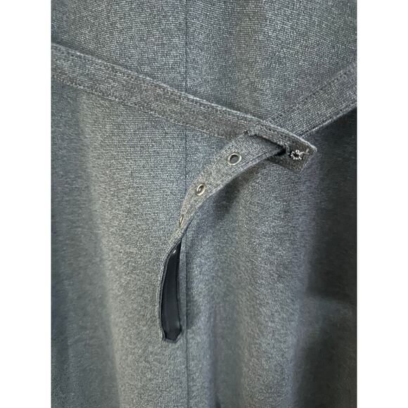 Yoana Baraschi Anthropologie Gray Black Embellished Silk Belted Dress - Sz 4 - Picture 3 of 6